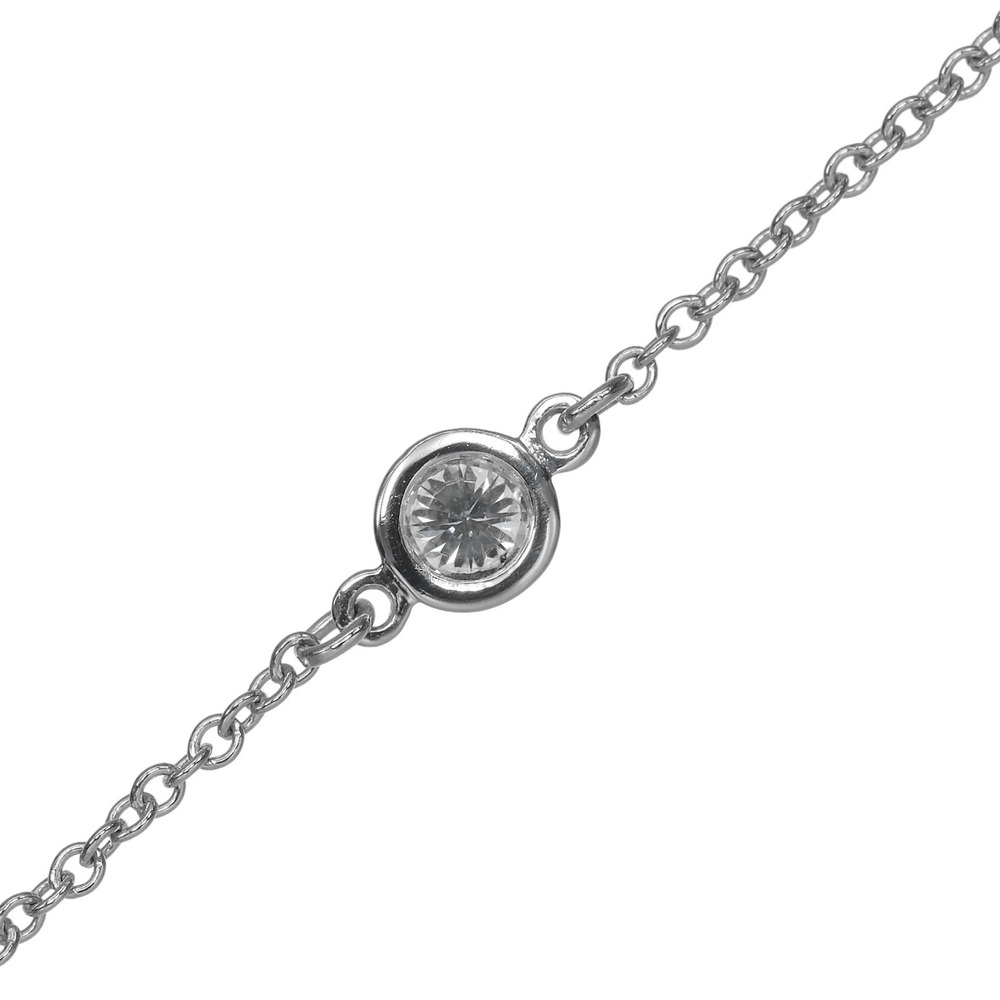 TIFFANY Silver Diamond Charm Bracelet - Picture 4 of 7